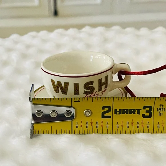 Starbucks Tea Cup Ornament 2006 WISH 
Christmas Ornament Pre owned, no box - Picture 4 of 6